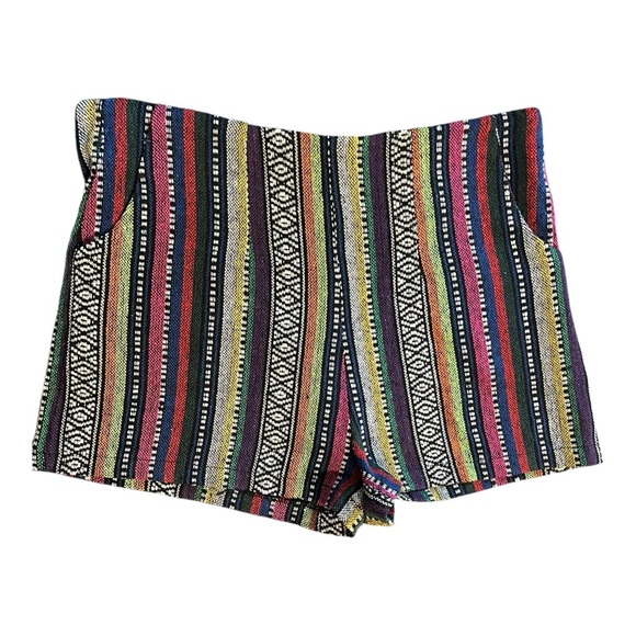 Shrinking Violet Multicolor Woven Shorts Size Large - Picture 1 of 4